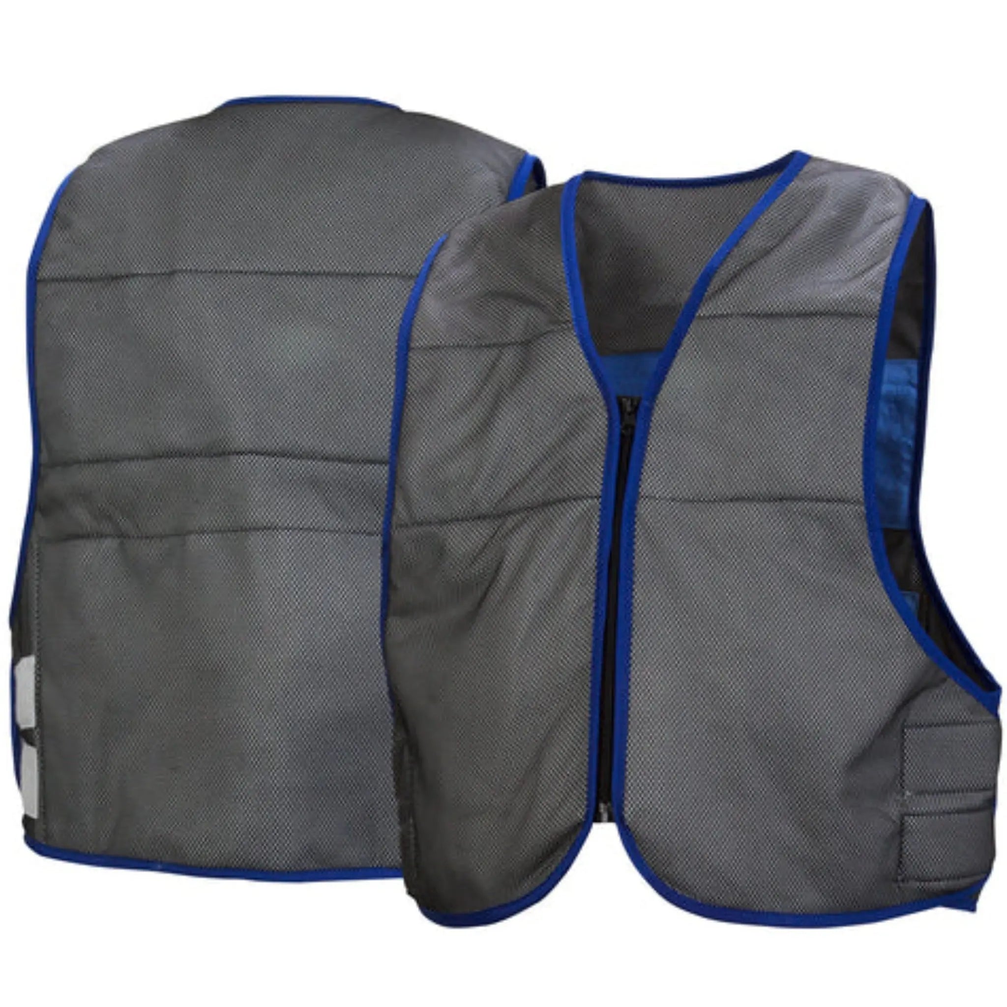 Pyramex CV100 Non-Rated Cooling Vest, Gray, Front and Back