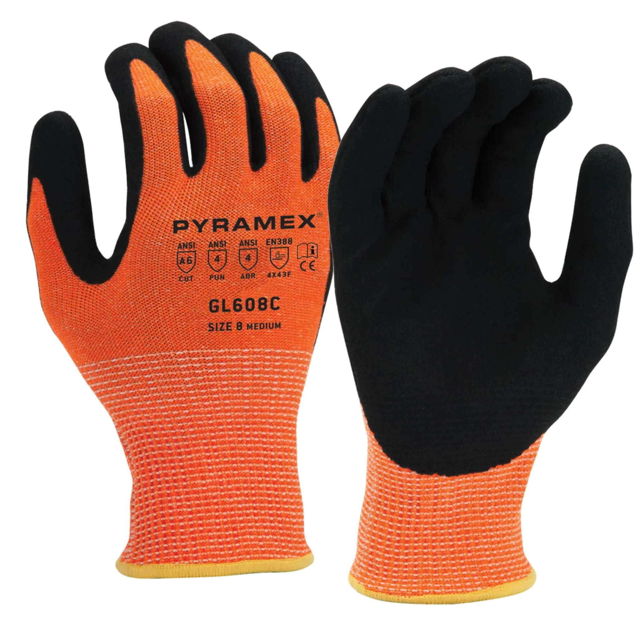 PYRAMEX GL608CS Work Gloves, Main Image