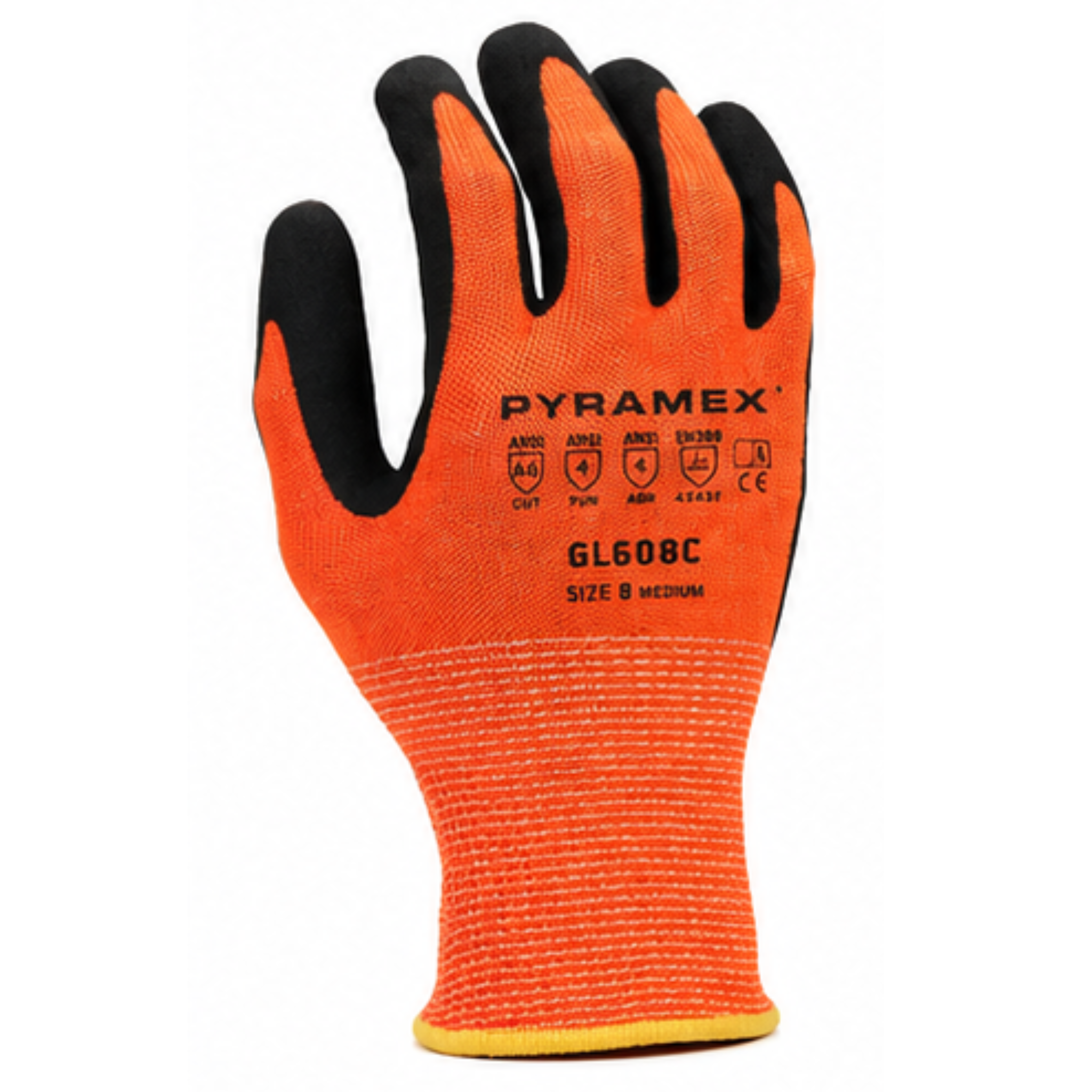 PYRAMEX GL608CS Work Gloves, Dorsal View