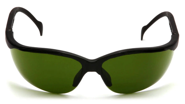 Pyramex Venture II Safety Glasses, Black Frame, 1 Each