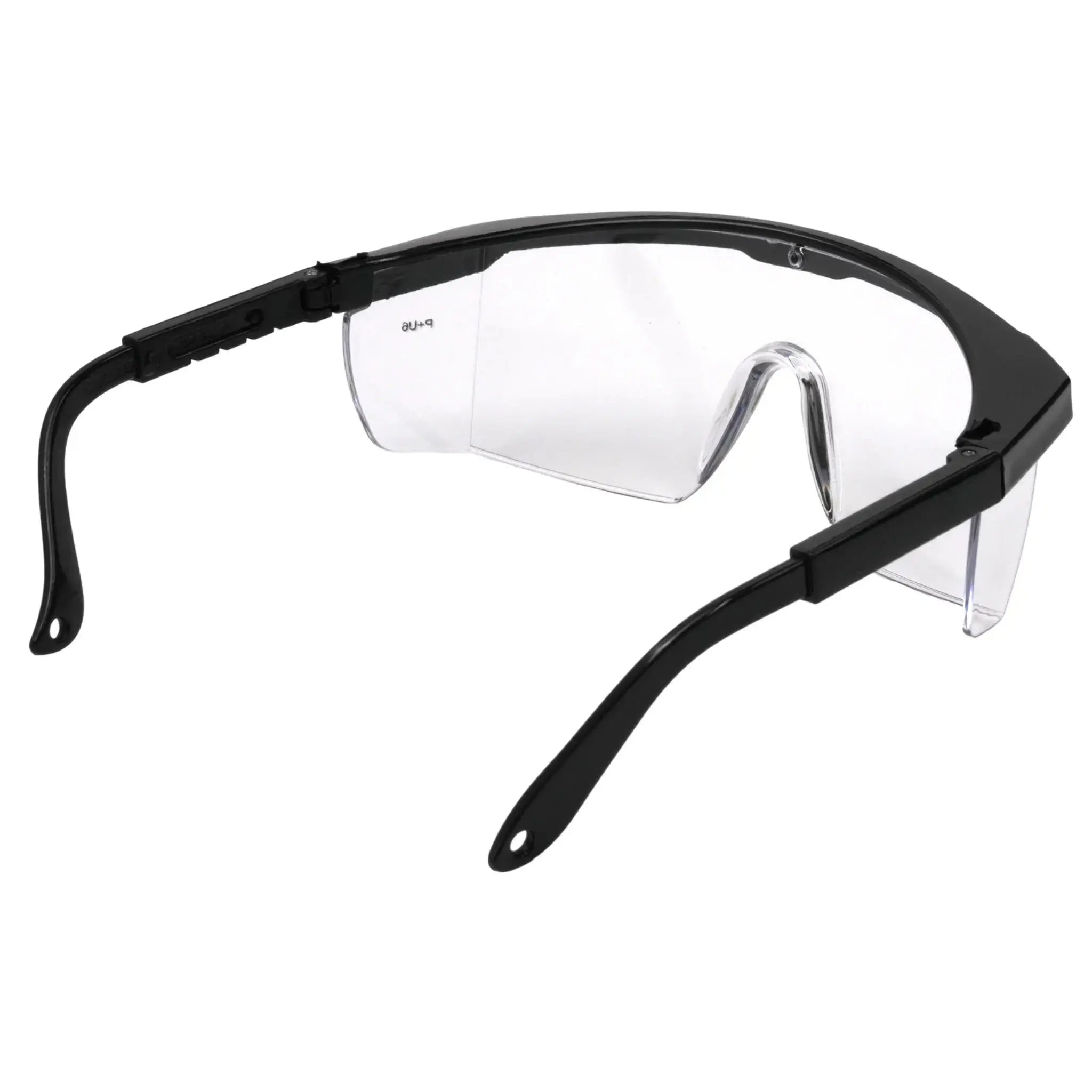 Pyramex Integra SB410S Safety Glasses, Clear Lens, Black Temples, One Size, 1 Each 