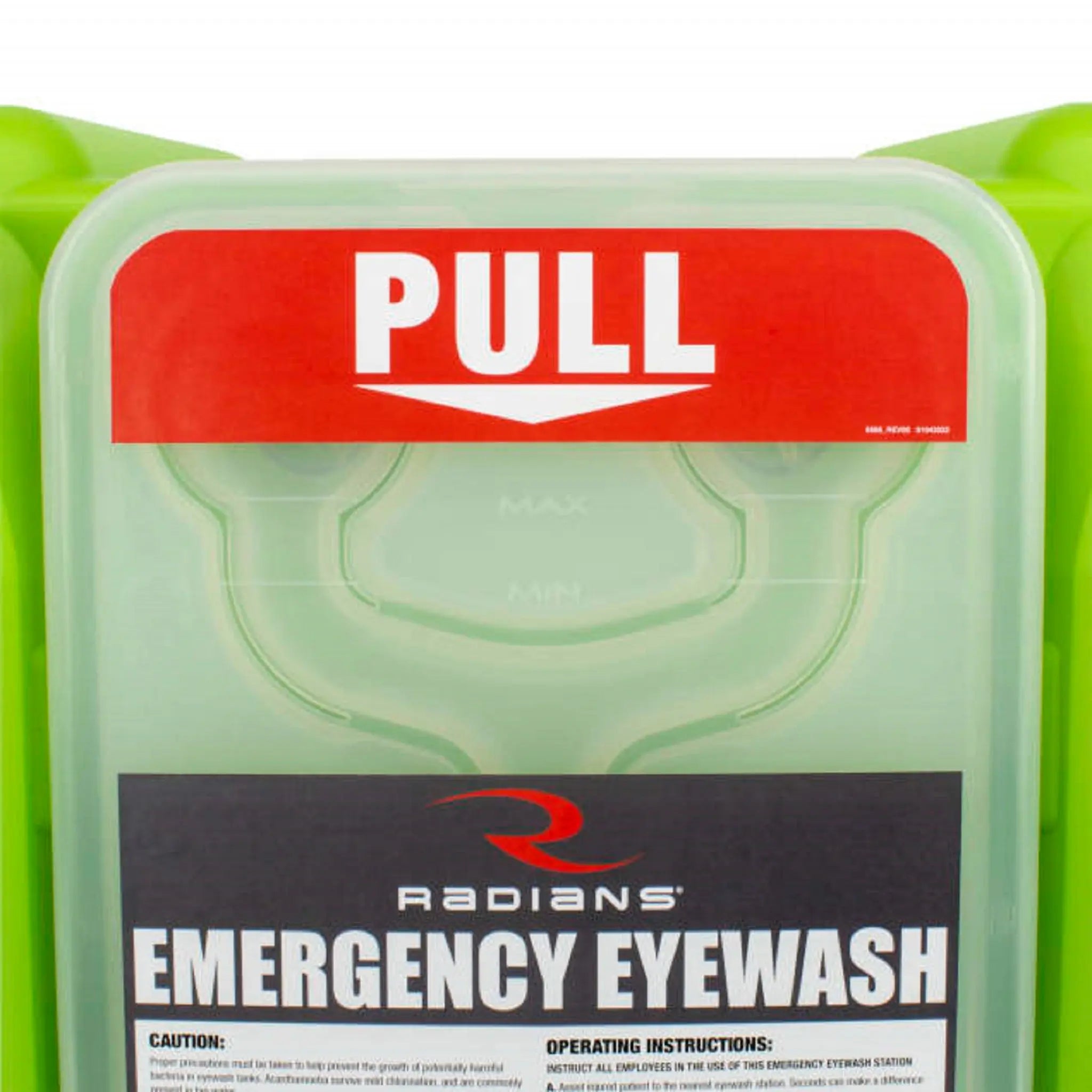Radians REW01112 Emergency Eyewash Station, 12 Gallon, Front Focus