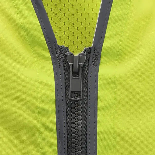Radians SV55-2ZGD Class 2 Heavy Woven Two-Tone Engineer Vest, Hi-Vis Green, 1 Each 