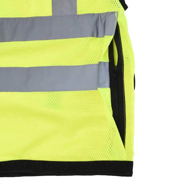 Radians SV59Z-2ZGD Type R Class 2 Heavy Duty Mesh/Solid Surveyor Safety Vest, Hi Vis Green, 1 Each 