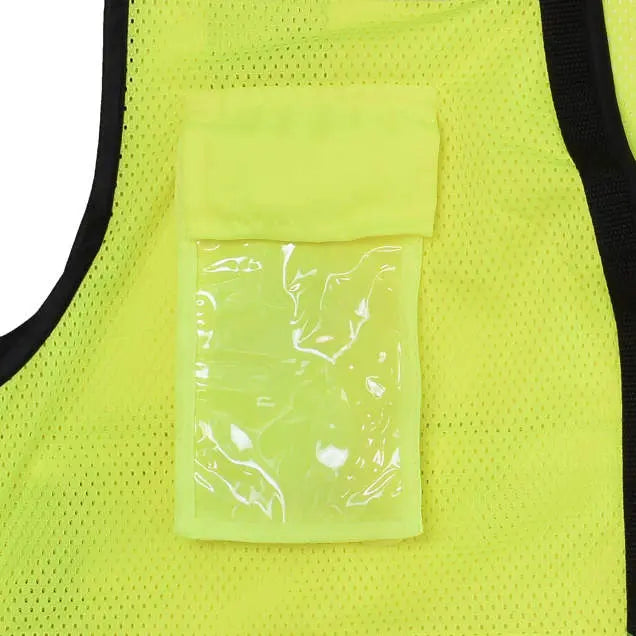 Radians SV59Z-2ZGD Type R Class 2 Heavy Duty Mesh/Solid Surveyor Safety Vest, Hi Vis Green, 1 Each 
