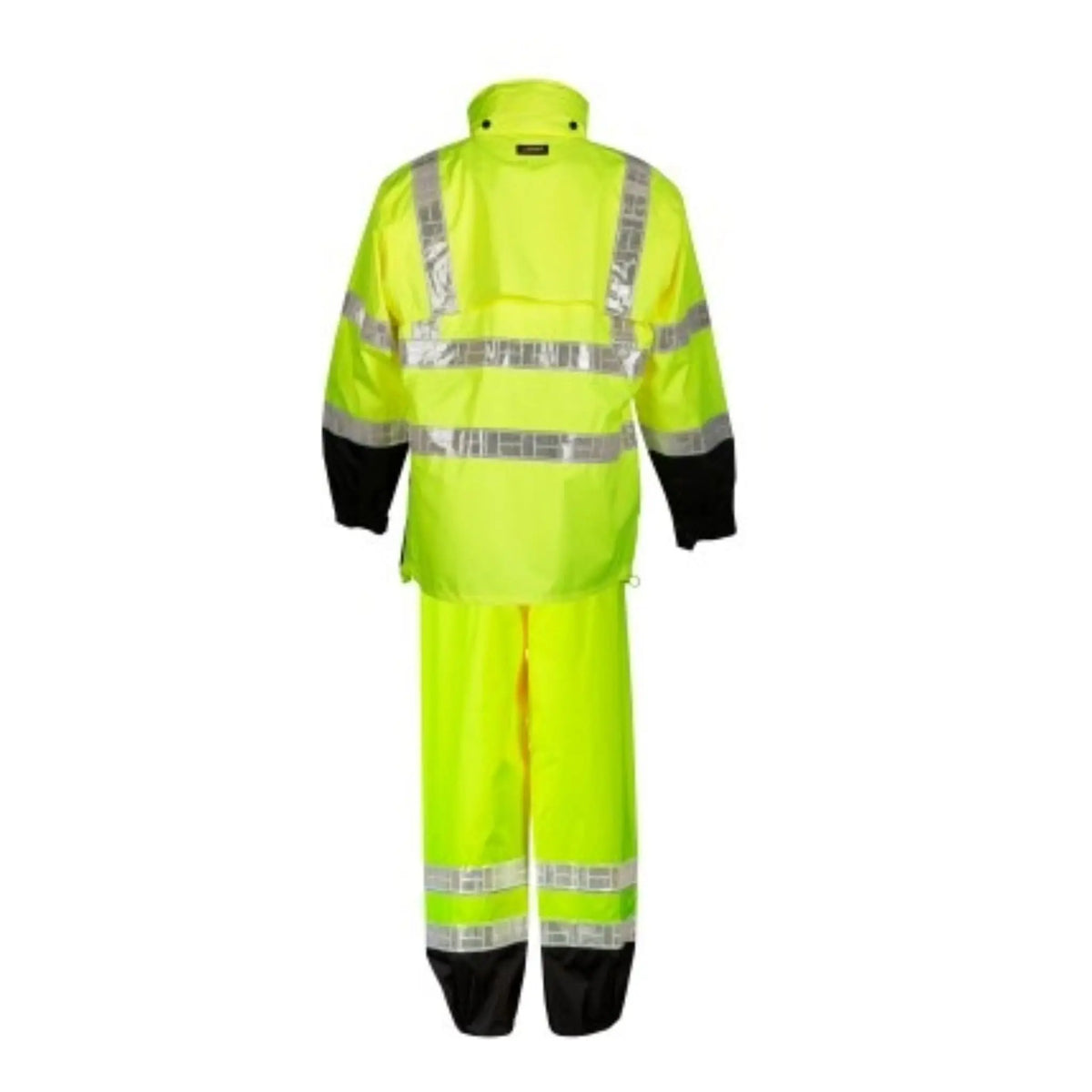 Kishigo RW100 Storm Stopper Pro 2-Piece Rain Suit, Lime, 1 Each-Back