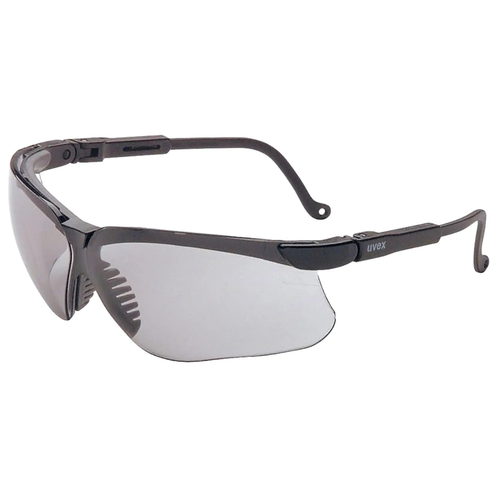 Honeywell UVEX Genesis S3213HS Semi-Rimless Safety Glasses, Black Frame, SCT 50% Gray and Hydroshield Anti-Fog Lens-Main