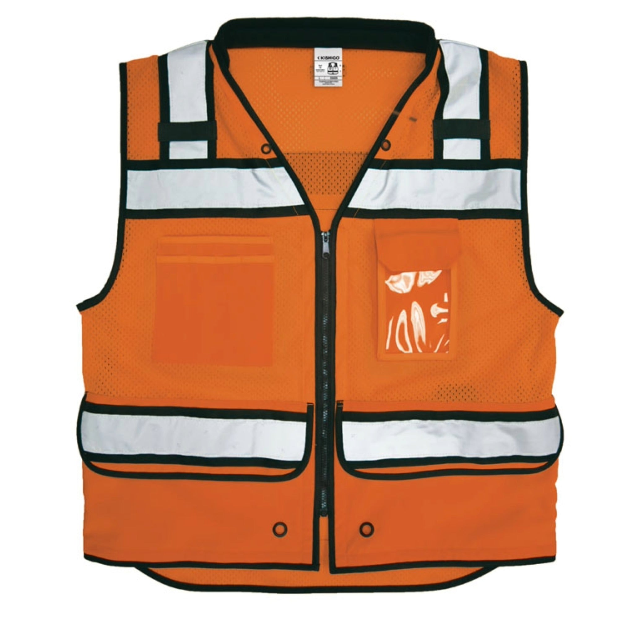 Kishigo S500 High Performance Surveyors Vest, Type R, Class 2, Lime, 1 Each