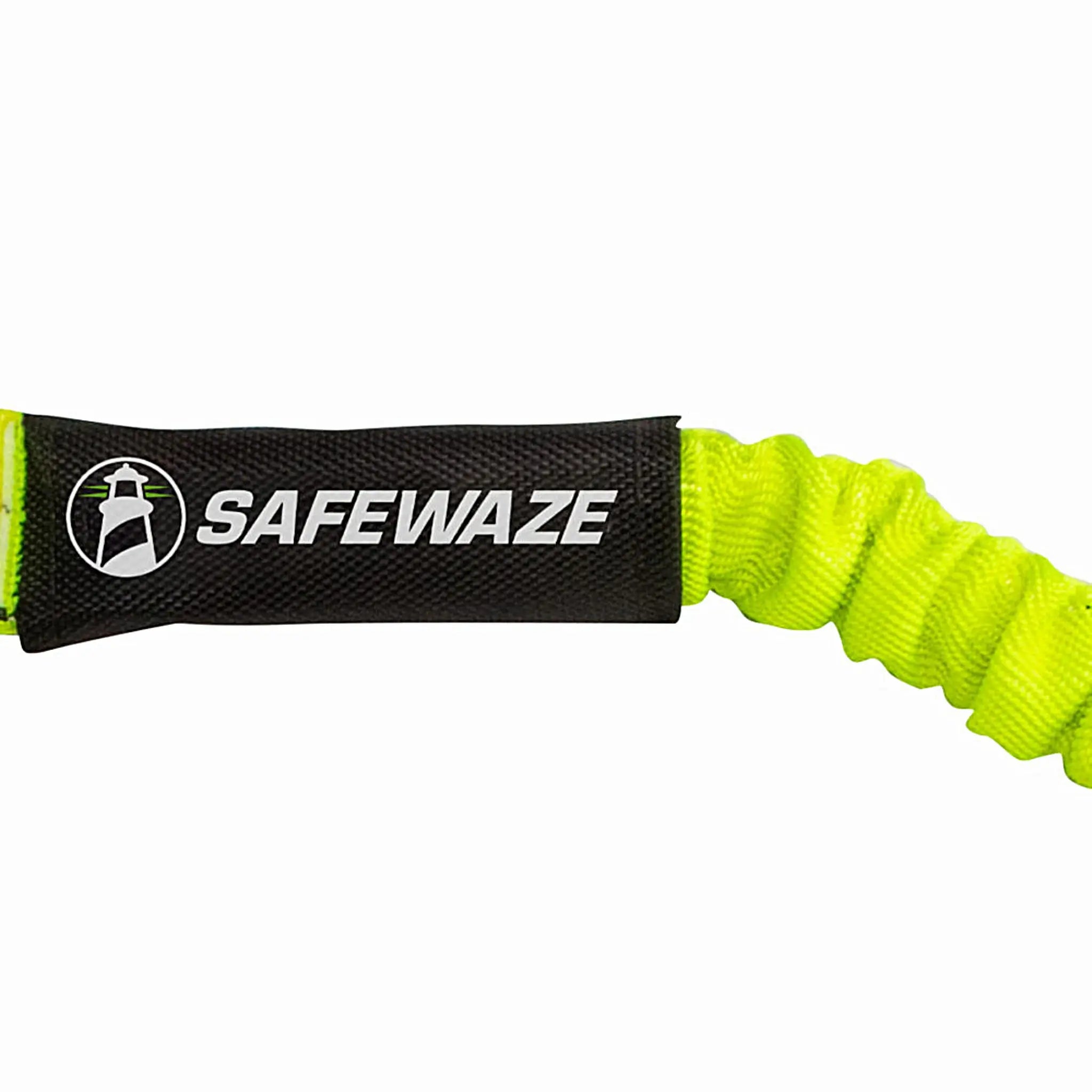 Safewaze FS590 PRO 6' Stretch Internal Energy Absorbing Lanyard, Snap Hook, protective label cover