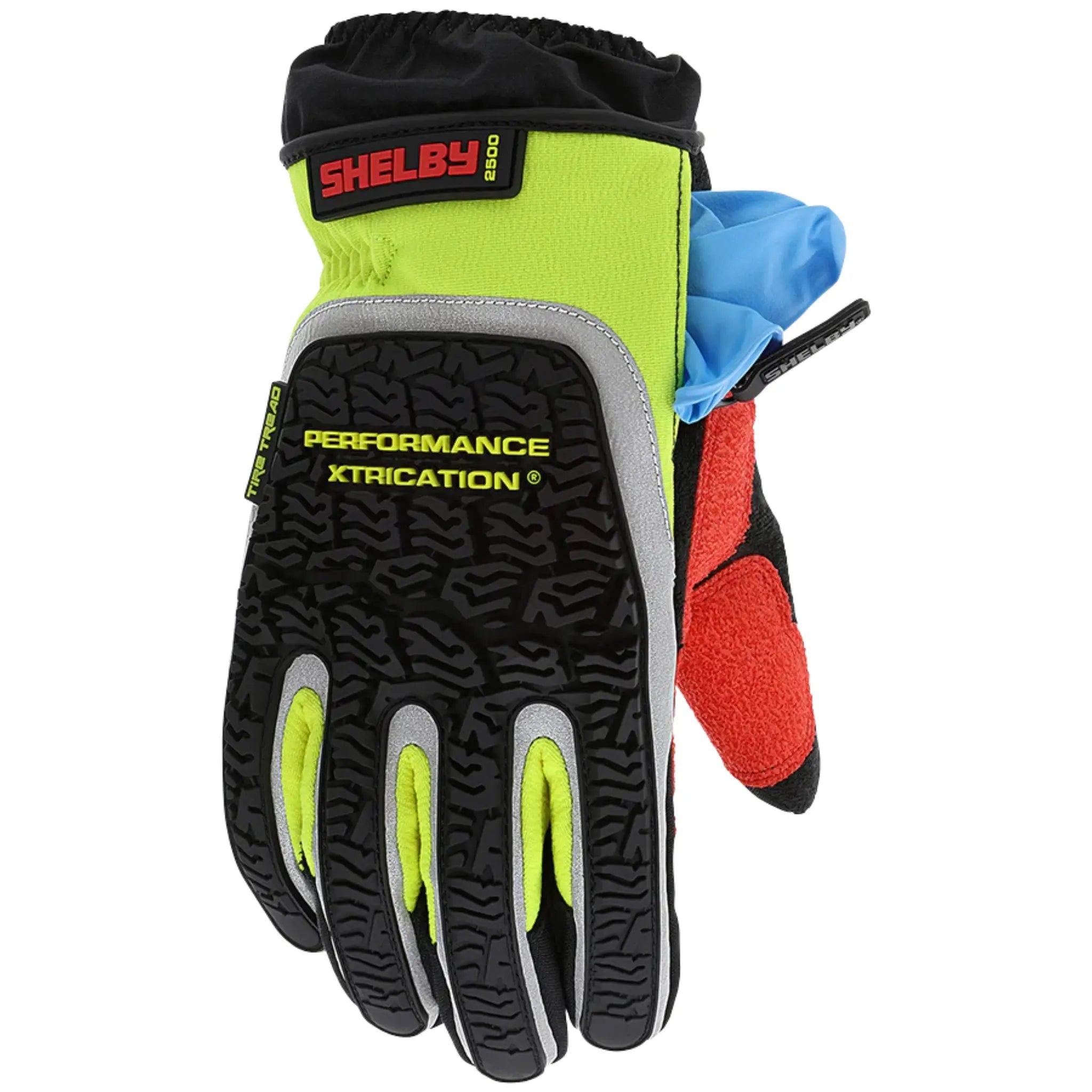 Shelby Xtrication 2500 Rescue Gloves, Chartreuse, 1 Pair - Enviro