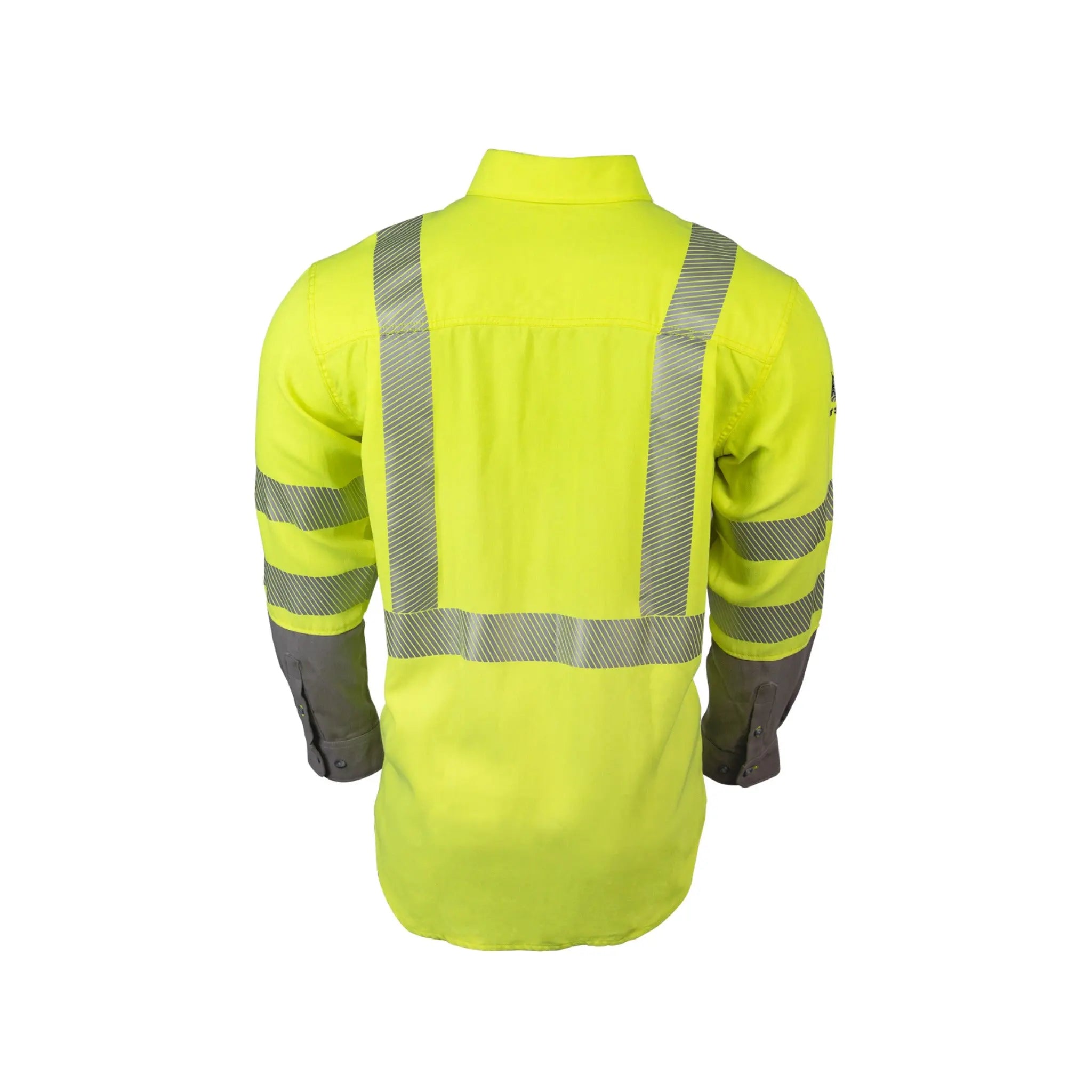 National Safety Apparel DRIFIRE SHRTS1C3 FR Hi-Vis Lightweight Work Shirt Class 3, Fluorescent Yellow, 1 Each 