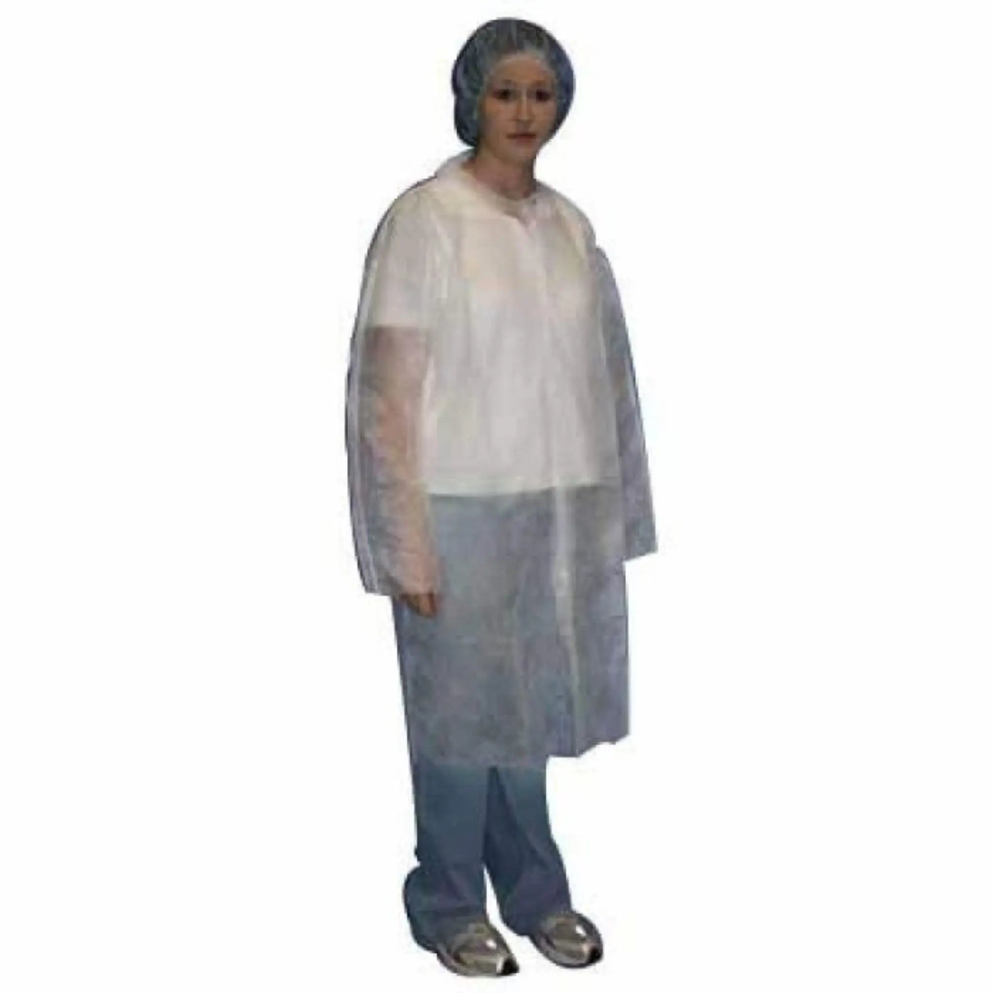 Malt Impact M1710-3X Long Sleeve Polylite Labcoat Snap Front, No Pockets, 3X-Large, Case of 30