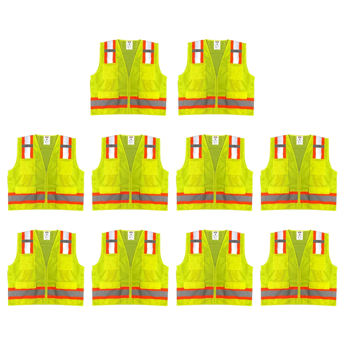 Safety Vest | ANSI High Visibility Yellow & Orange Reflective Vests