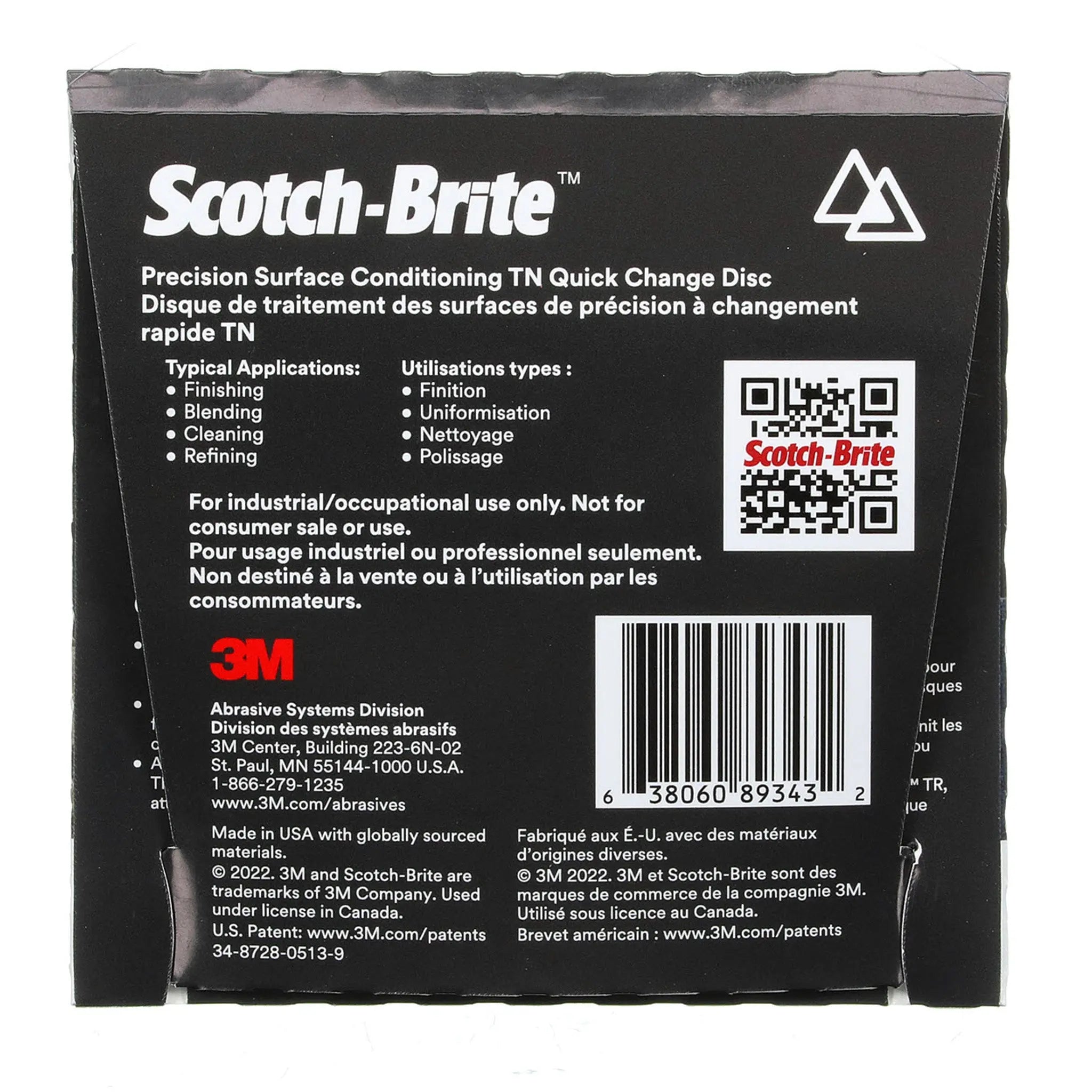 Scotch-Brite Precision Surface Conditioning TN Quick Change Disc PN-DN Coarse 4-1/2 in, 1 Each 