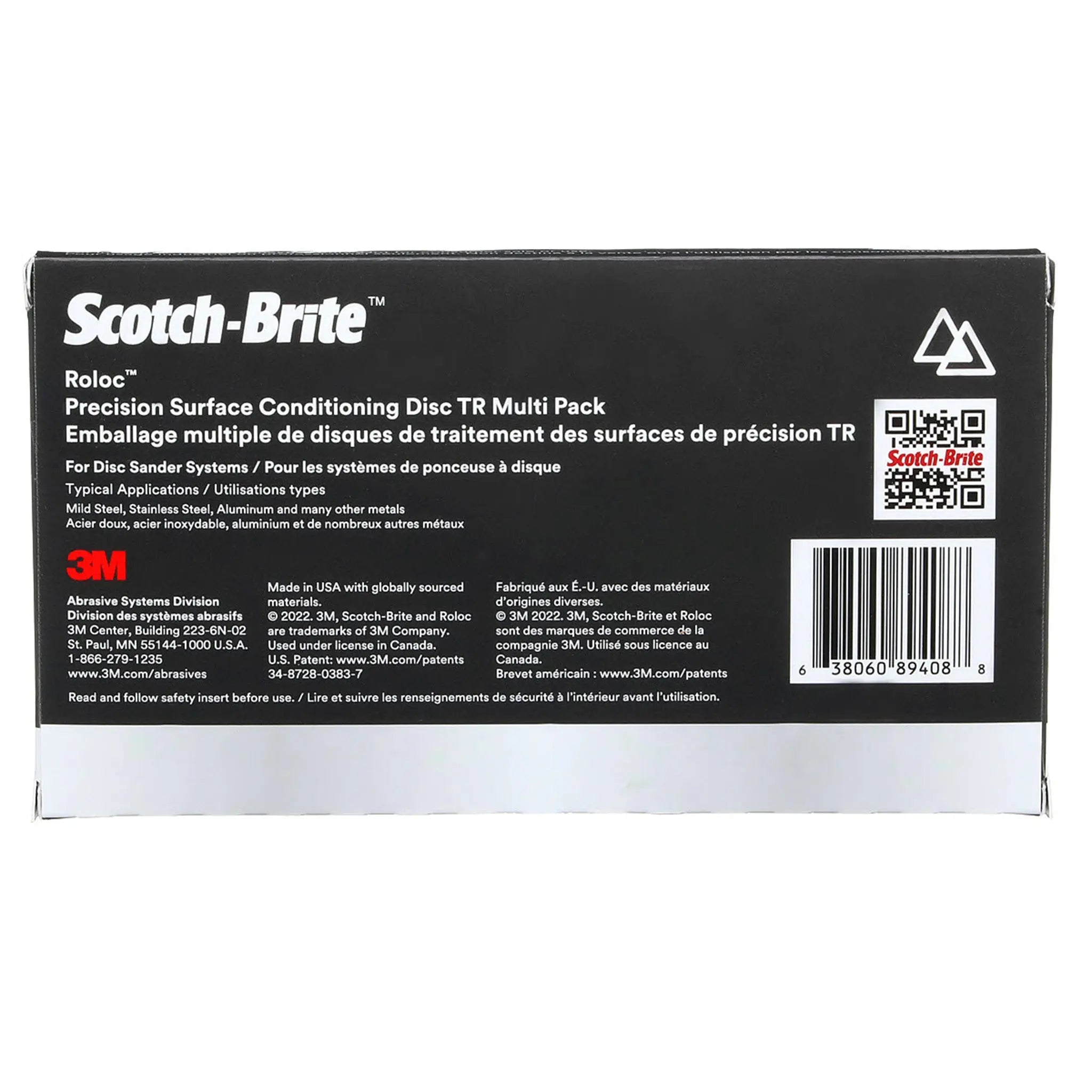 Scotch-Brite Roloc Precision Surface Conditioning Disc PN-DR TR 2 in Multi-Grade, Case of 10 