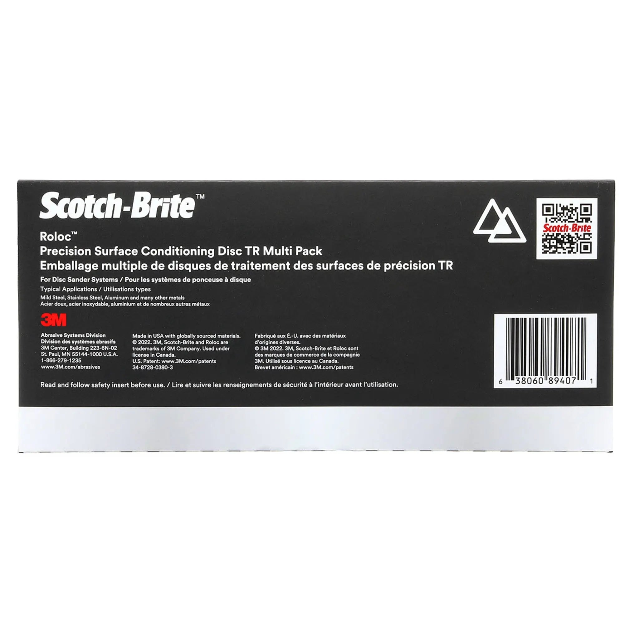 Scotch-Brite Roloc Precision Surface Conditioning Disc PN-DR TR 3 in Multi-Grade, 1 Each 