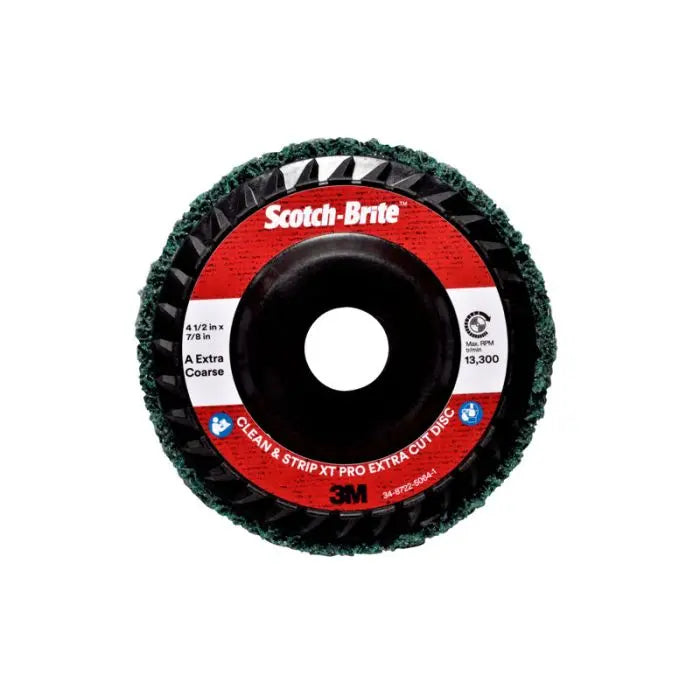 Scotch-Brite™ Clean and Strip XT Pro Extra Cut Disc, T27, 4-1/2 in x 7/8 in, A XCS, 10 per case