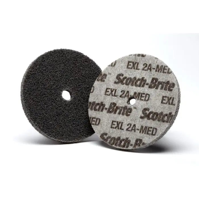 Scotch-Brite™ EXL Unitized Wheel, 3 in x 1/4 in x 1/4 in 2A MED, 40 per case