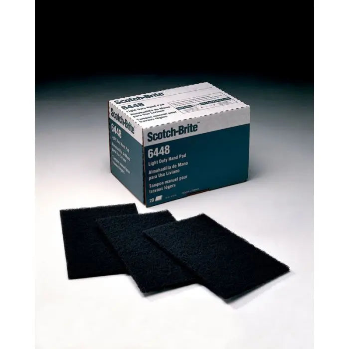 Scotch-Brite™ Light Duty Hand Pad 6448, 6 in x 9 in, 20 pads per box 3 boxes per case