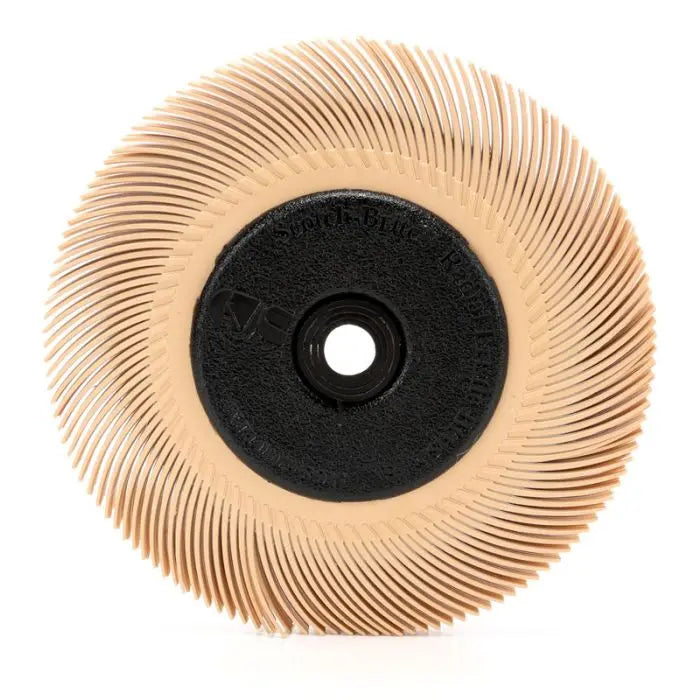 Scotch-Brite™ Radial Bristle Brush, 6 in x 7/16 in x 1 in 6 Micron with Adapter, 5 per case