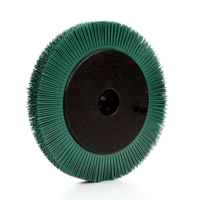 Scotch-Brite™ Radial Bristle Brush, 8 in x 1 in x 1-1/4 in 50 with Flange, 2 per case