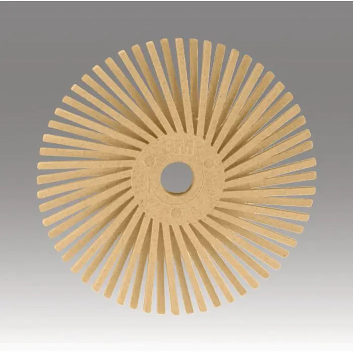 Scotch-Brite™ Radial Bristle Disc Thin Bristle, 2 in x 3/8 in 6 Micron, 40 per inner 80 per case