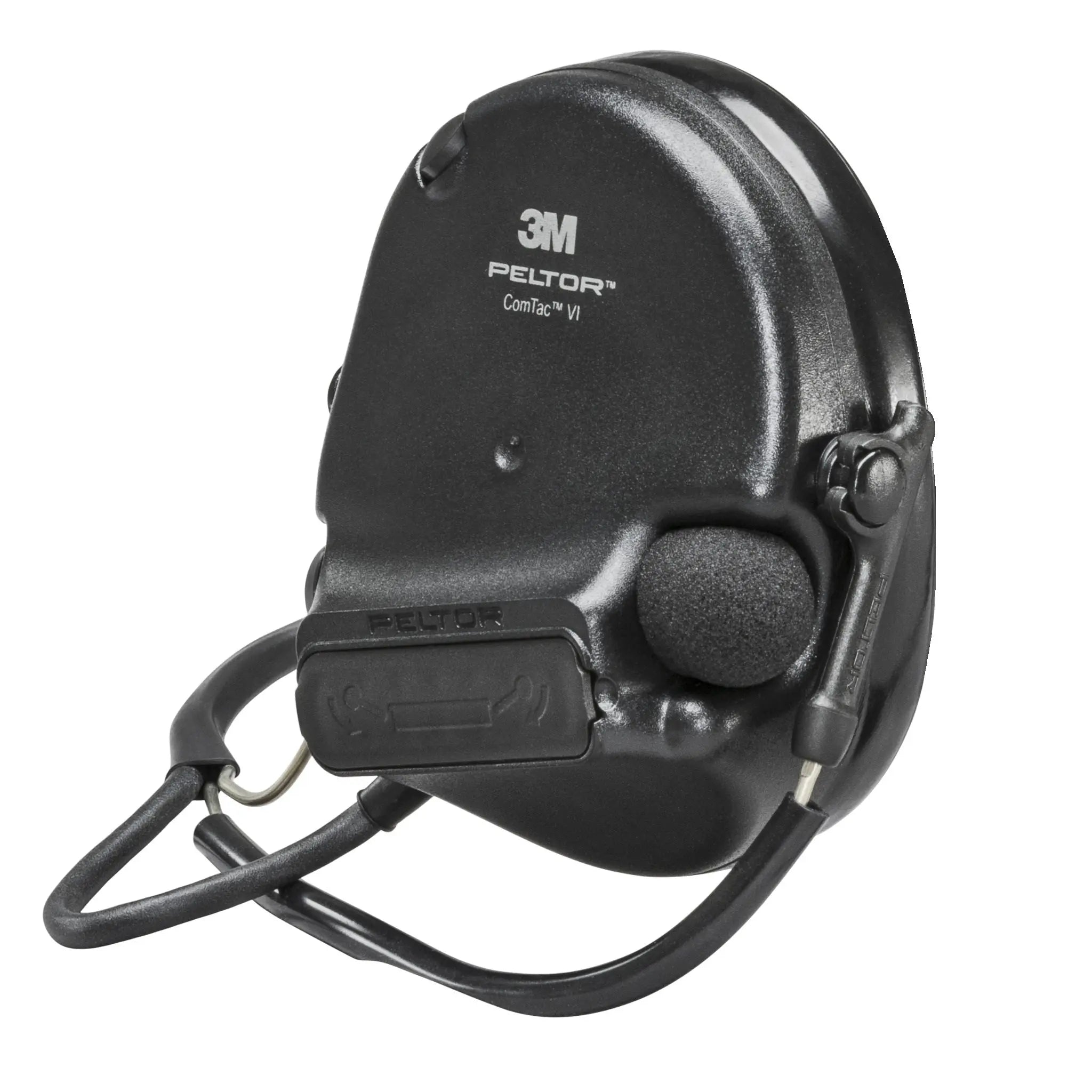 3M Peltor 7100274458 MT20H682BB-09N SVS SwatTac VI NIB Hearing Defender, Neckband, Black, 1 Each 