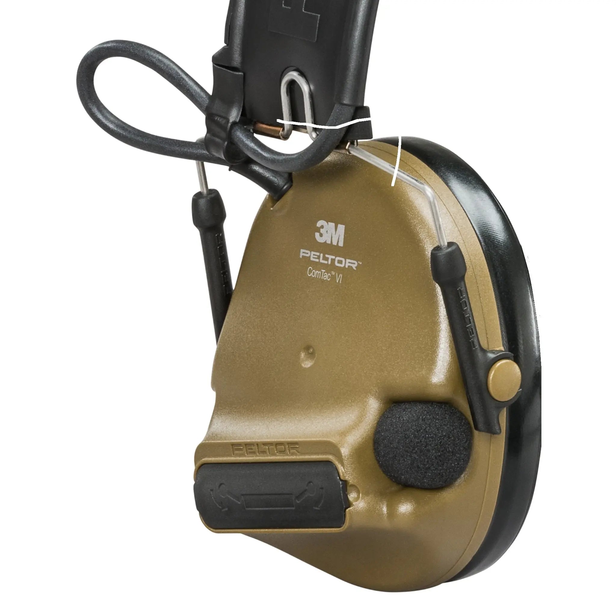 3M Peltor 7100202863 MT20H682FB-47N CY ComTac VI NIB Headset, Single Downlead, Headband w/ included ARC, Coyote Brown, 1 Each 