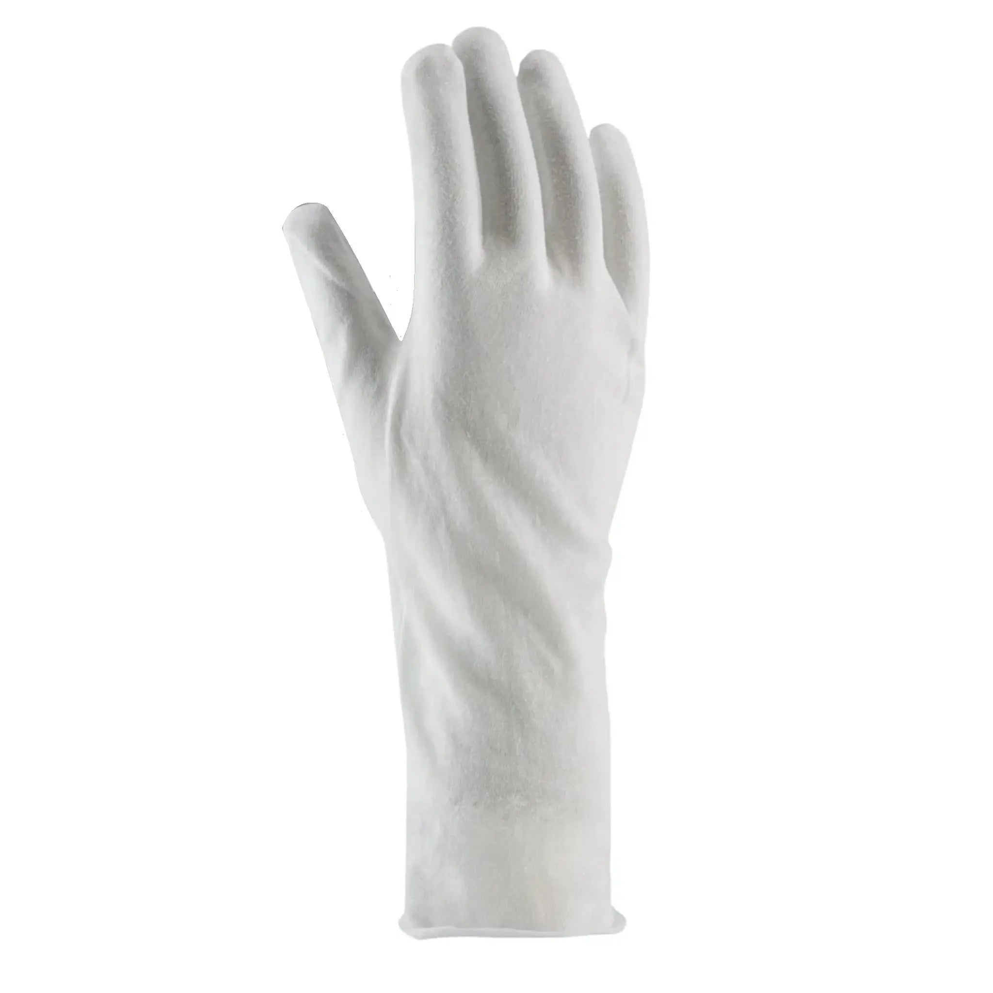 PIP CleanTeam 97-500/14 14 Inch Premium Cotton Lisle Inspection Gloves, White, 1 Dozen 