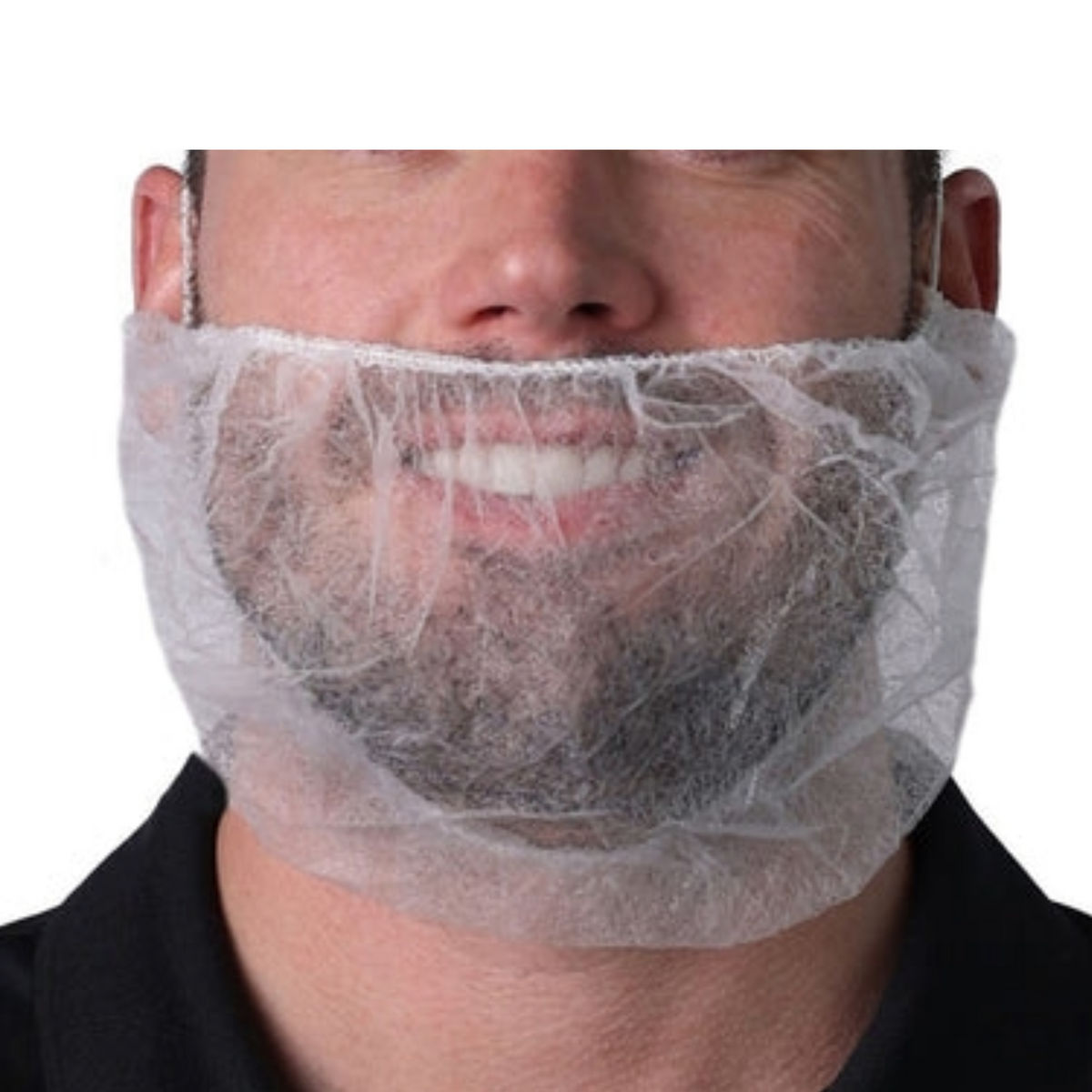 Vanguard VGuard B12A19 Beard Cover, White, 18 Inches, Case of 1000