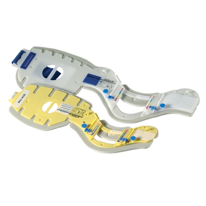 AMBU 000-281 Perfit Ace Adjustable Cervical Collar, Yellow, Case of 30