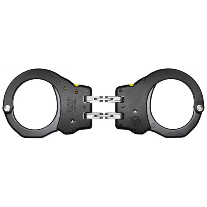 ASP Ultra Plus Handcuffs, Black, 1 Each-Hinge Style-Steel-Security
