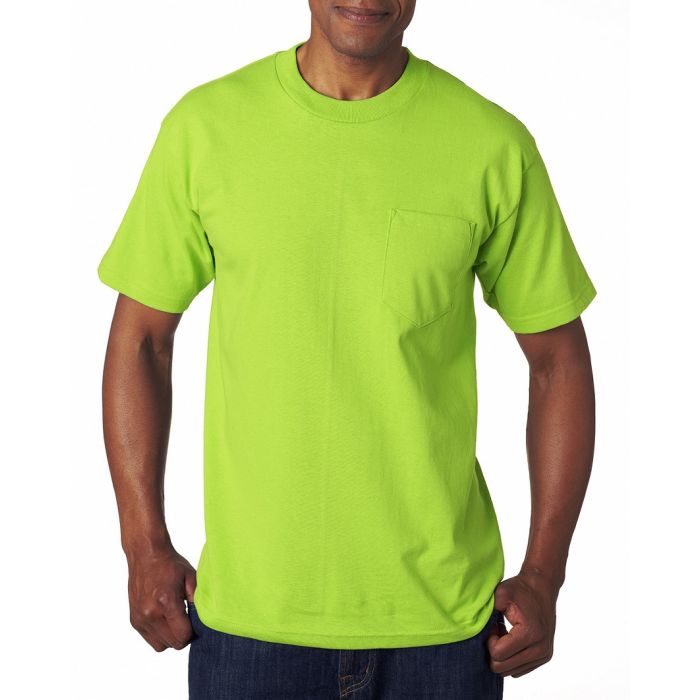 Bayside BA7100 100% Cotton Pocket T-Shirt, 1 Each