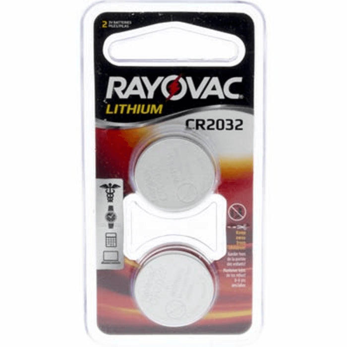 Rayovac 3V Sony CR2032 Replacement Battery 2-Pack