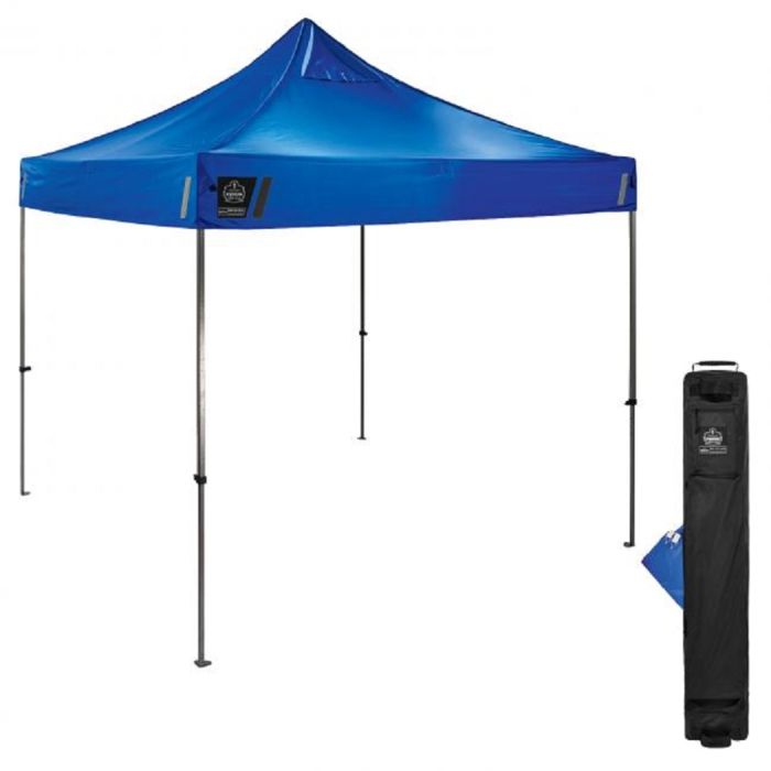 Ergodyne SHAX 6000 Heavy-Duty Pop-Up Tent - 10ft x 10ft, Blue, Pallet of 20