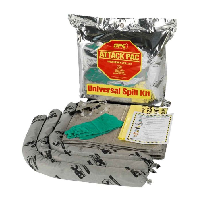 Brady AllWik Attack Pac Universal Portable Spill Kit