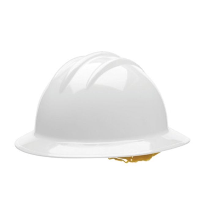 Bullard® HDPE Full Brim Hard Hat 6 Point Pinlock Suspension White