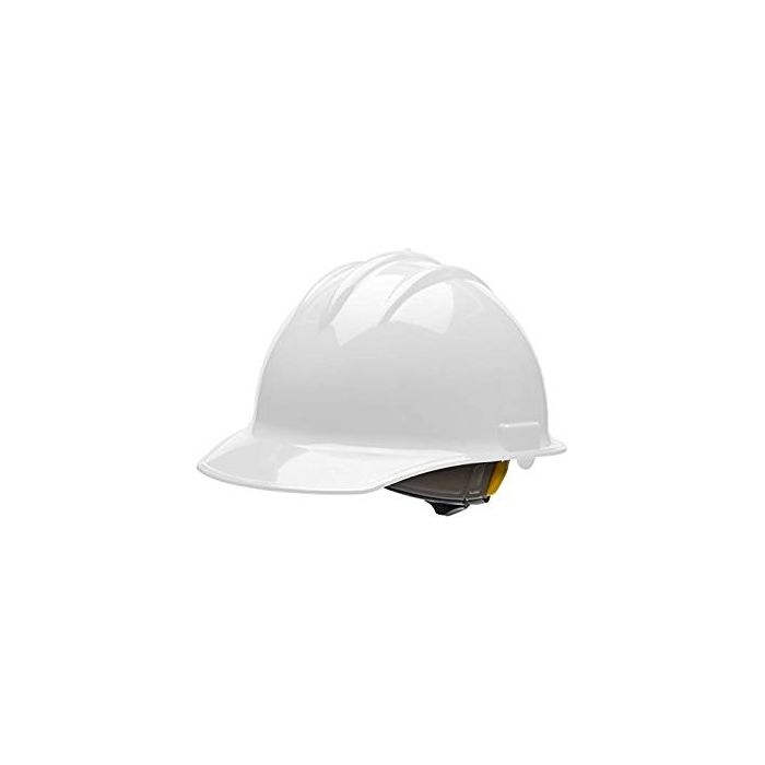 Bullard® White HDPE Cap Style Hard Hat With 6 Point Rachet Suspension