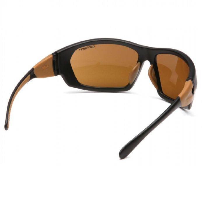 Pyramex Carhartt CHB218D Carbondale Safety Glasses, Sandstone Bronze Lens, Black and Tan Frame, One Size, Box of 12