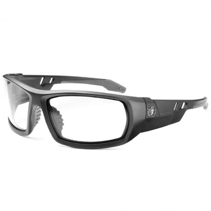 Ergodyne Skullerz Odin Safety Glasses, Matte Black Frame, Clear Lens, 1 Each