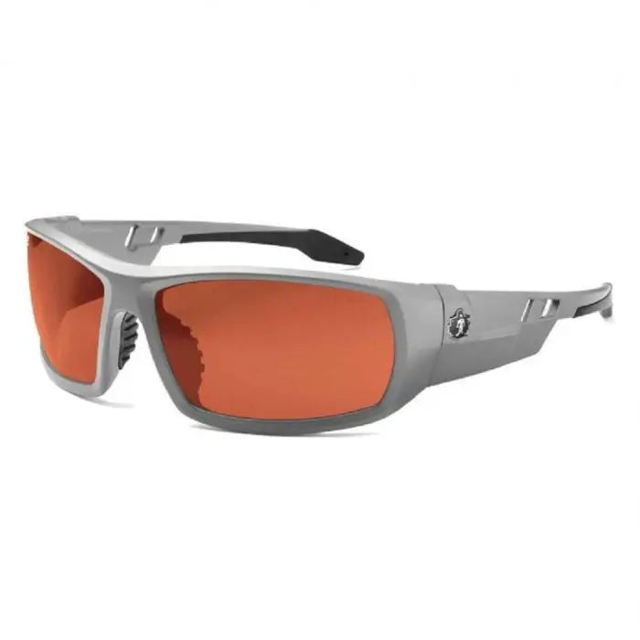 Ergodyne Skullerz ODIN-PZ Polarized Safety Glasses, Matte Gray Frame, Polarized Copper Lens, 1 Each