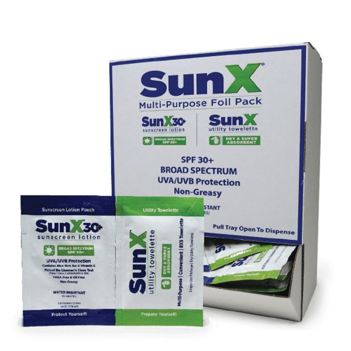 Coretex Sun X 30 Sunscreen Multi-Pack Pouch, 25/BX, Case of 4 Boxes