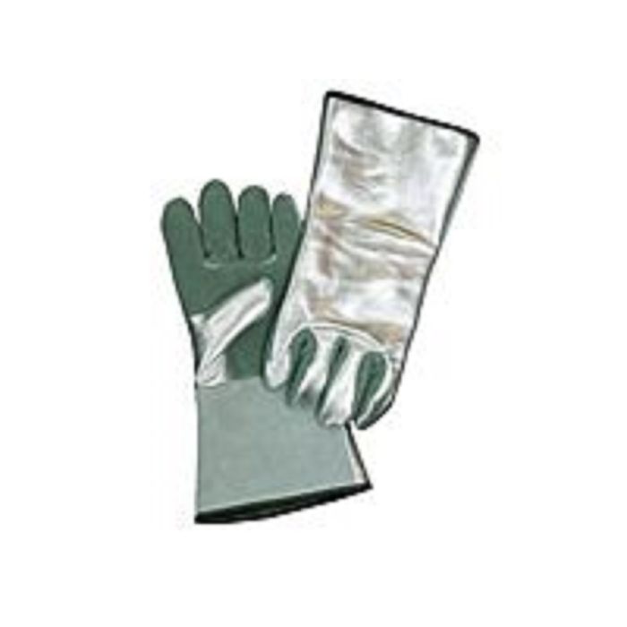 CPA 901-ALUM Aluminized Leather Welding Glove, Silver, One Size, 1 Pair