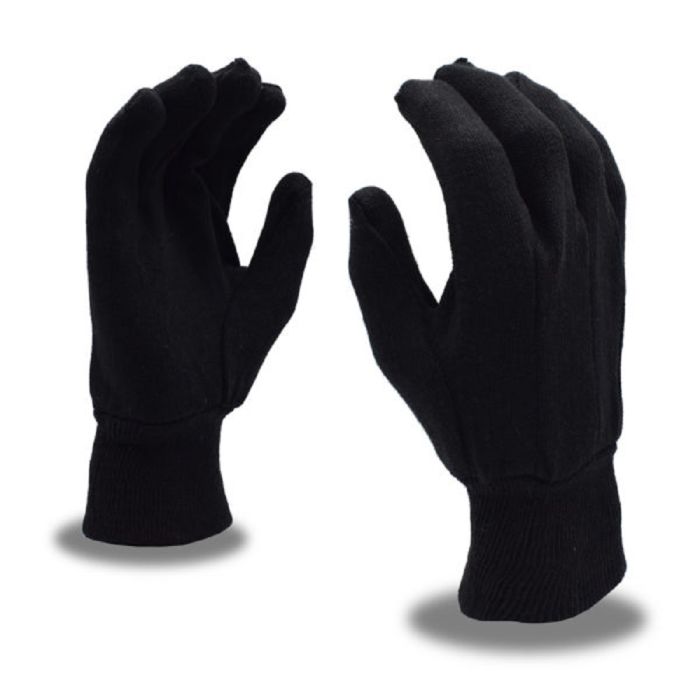 Cordova 1400P Men’s Standard-Weight Jersey Gloves, Dark Brown, Large, Box of 12