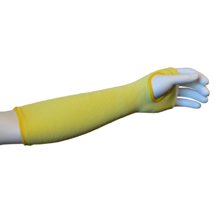 Cordova 3014T Kevlar Plain-Tube with Thumb Slot Sleeve, Yellow, One Size, 1 Each