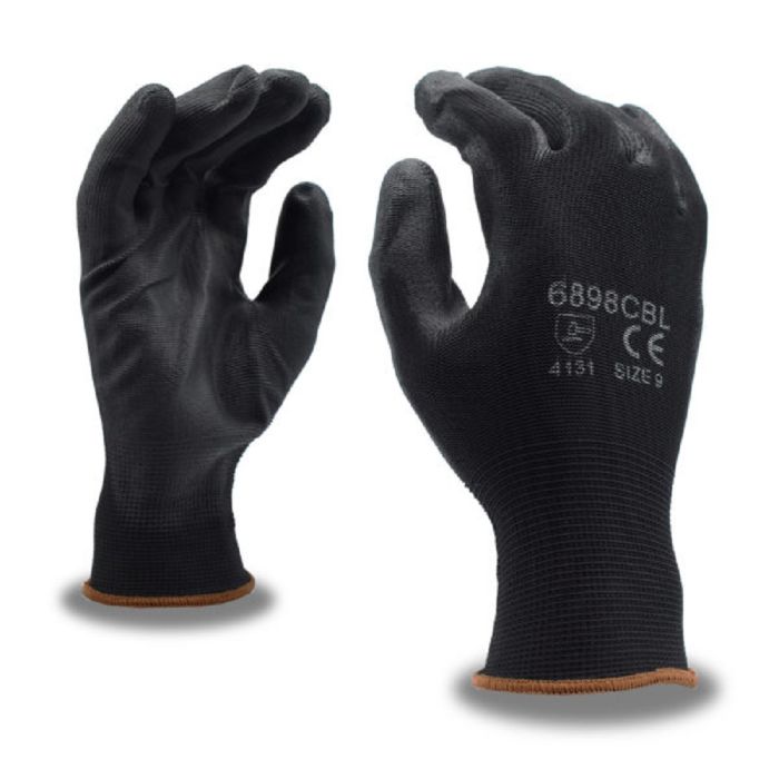 Cordova 6898CB Polyurethane Coated Machine Knit Gloves, Box of 12