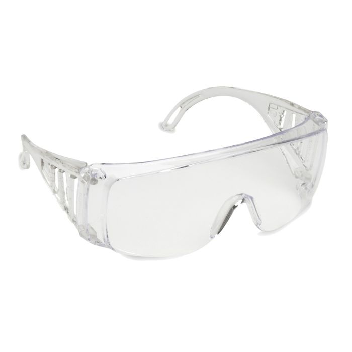 Cordova Slammer EC10S Uncoated Safety Glasses, Frosted Clear, One Size, Box of 12