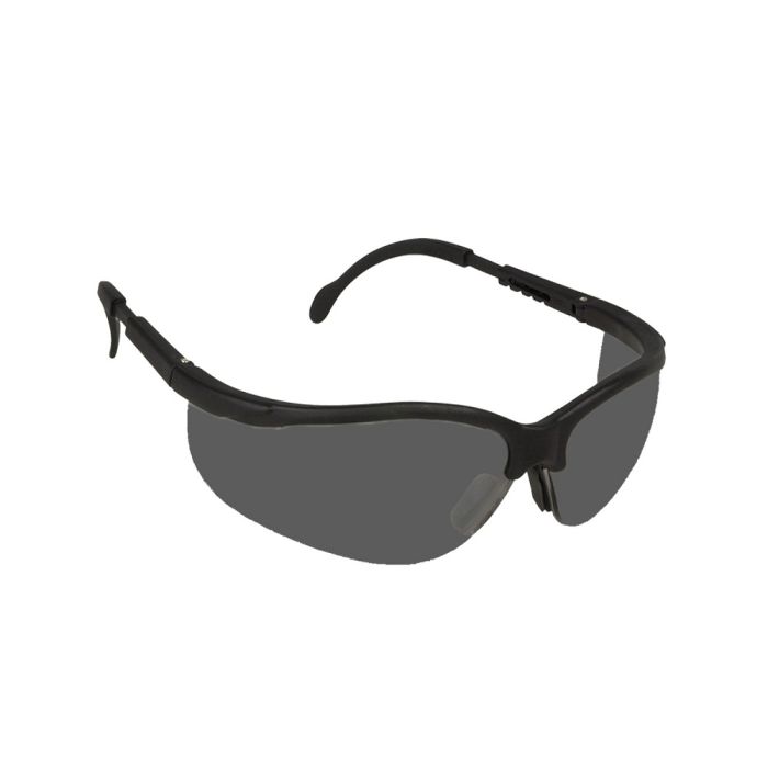 Cordova Boxer EKB20S Scratch-Resistant Safety Glasses, Matte Black Frame, Gray Lens, One Size, Box of 12