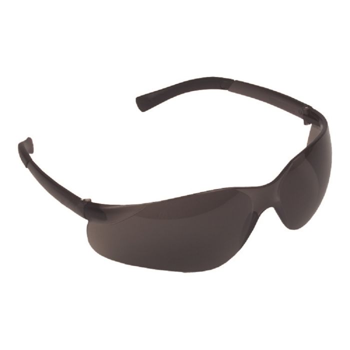 Cordova DANE EL20S Scratch-Resistant Safety Glasses, Matte Black Frame, Gray Lens, One Size, Box of 12