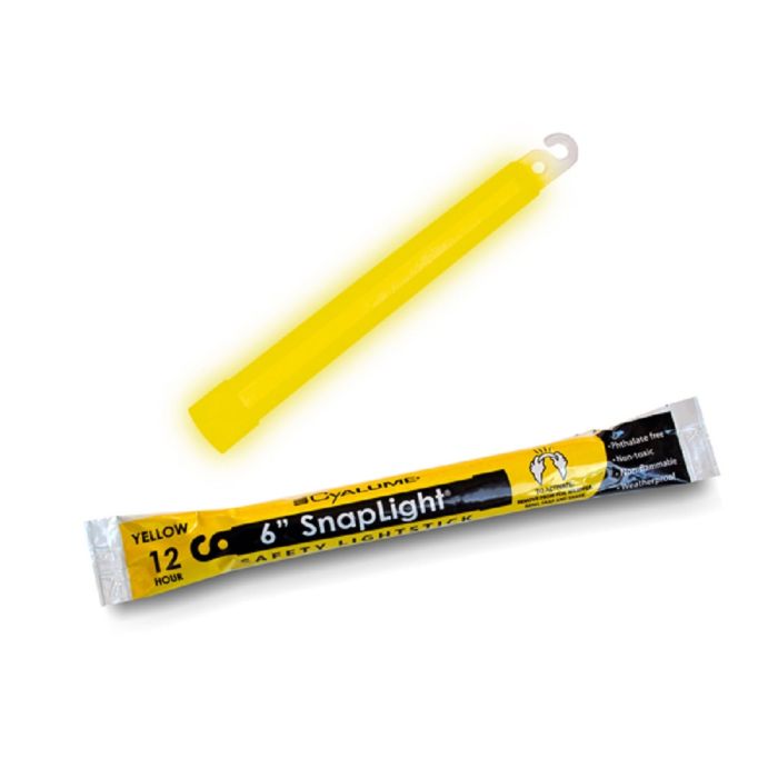 Cyalume Technologies 9-08004 12 Hour Emergency Light Sticks, Yellow, 6 Inches, Case of 100